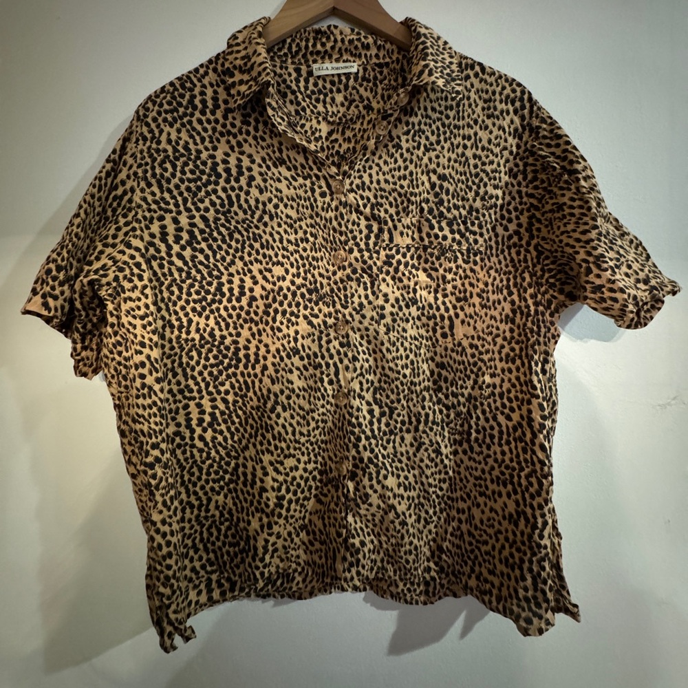 Ulla Johnson- PAJAMA TOP ONLY 

LEOPARD 🐆